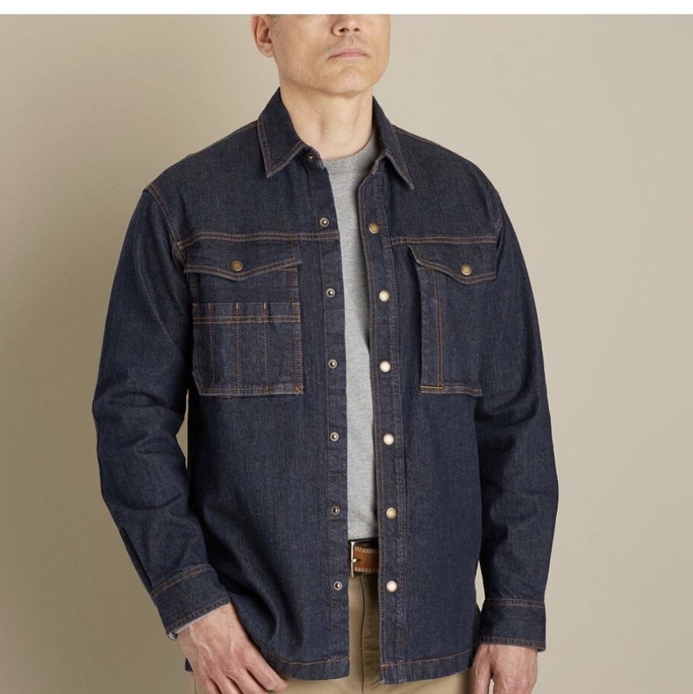 Duluth Trading Co Denim Shirt jacket Size Large